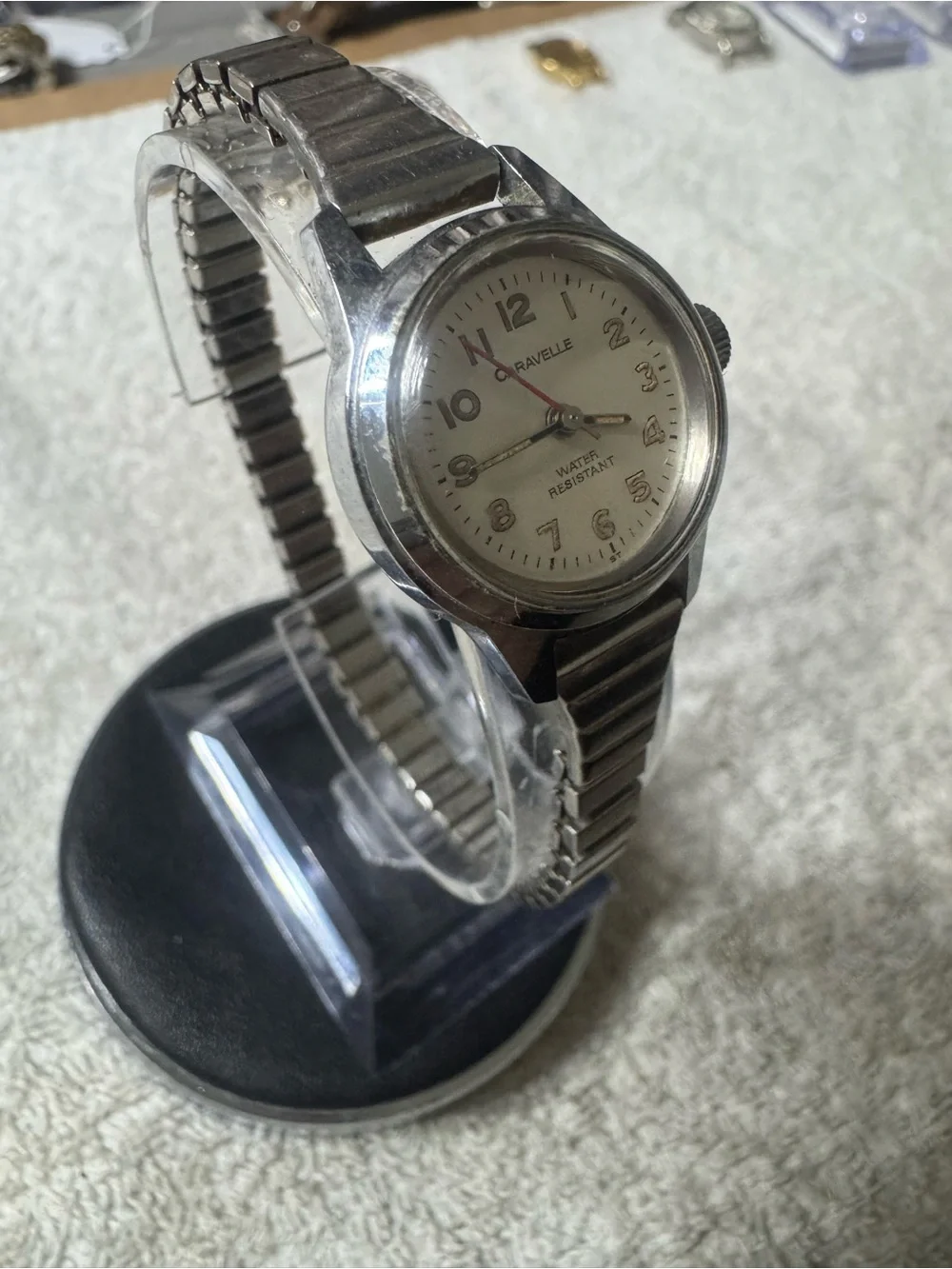 Caravelle Silver Dial Water-Resistant Women's Wristwatch